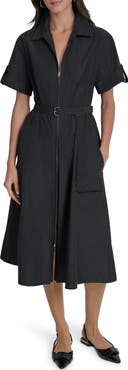 DKNY Zip Front Cargo Dress