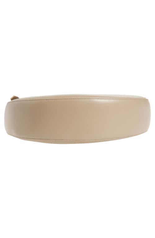 Coperni Belt Strap Leather Hobo Bag In Beige Taupe