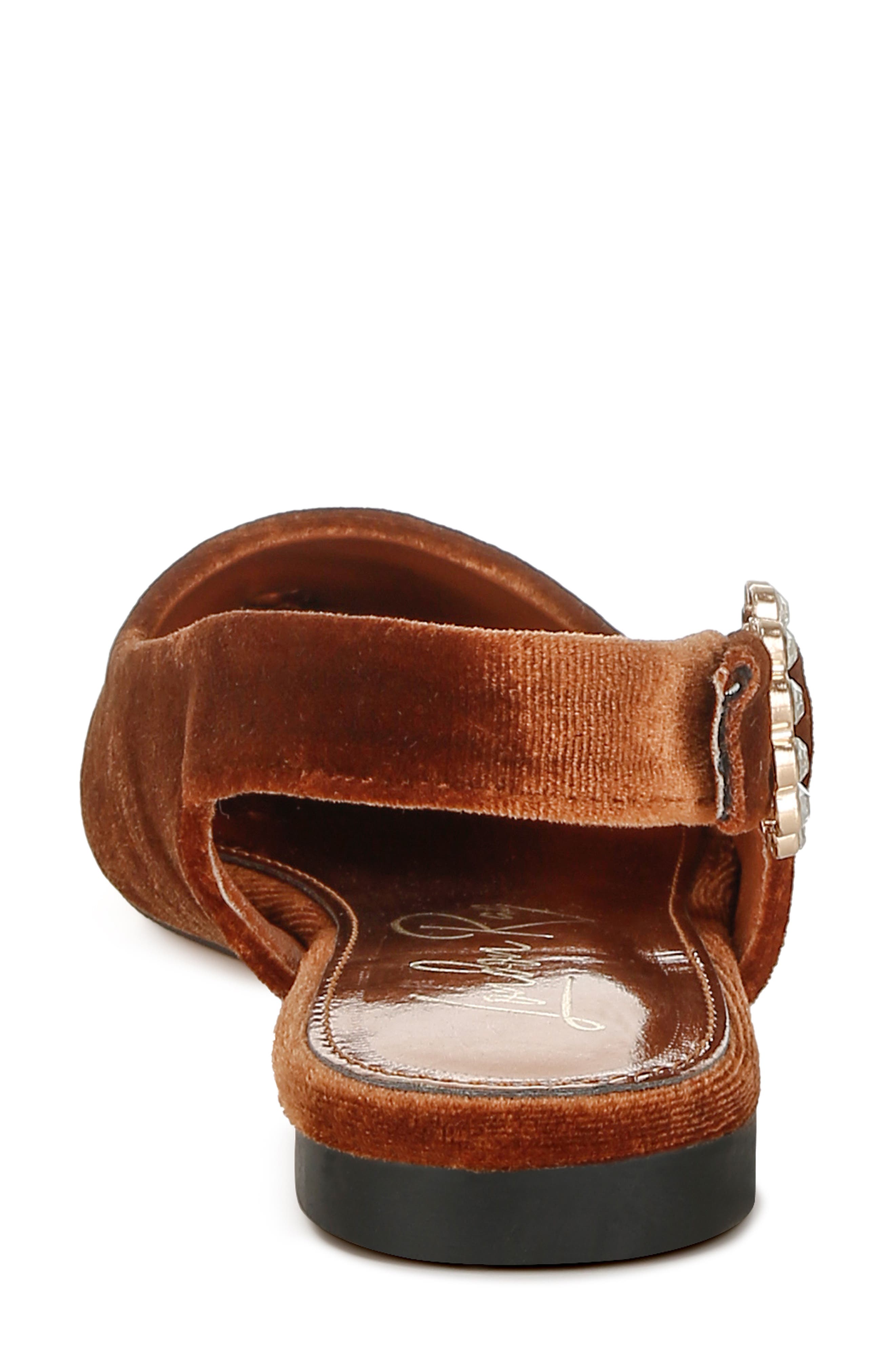 LONDON RAG Dolan Slingback Flat, Alternate, color, Brown