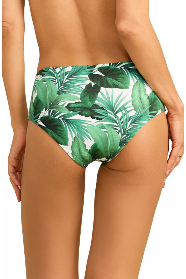 Boyshorts Bikini Bottoms, Alternate, color, STAY PALM GREEN