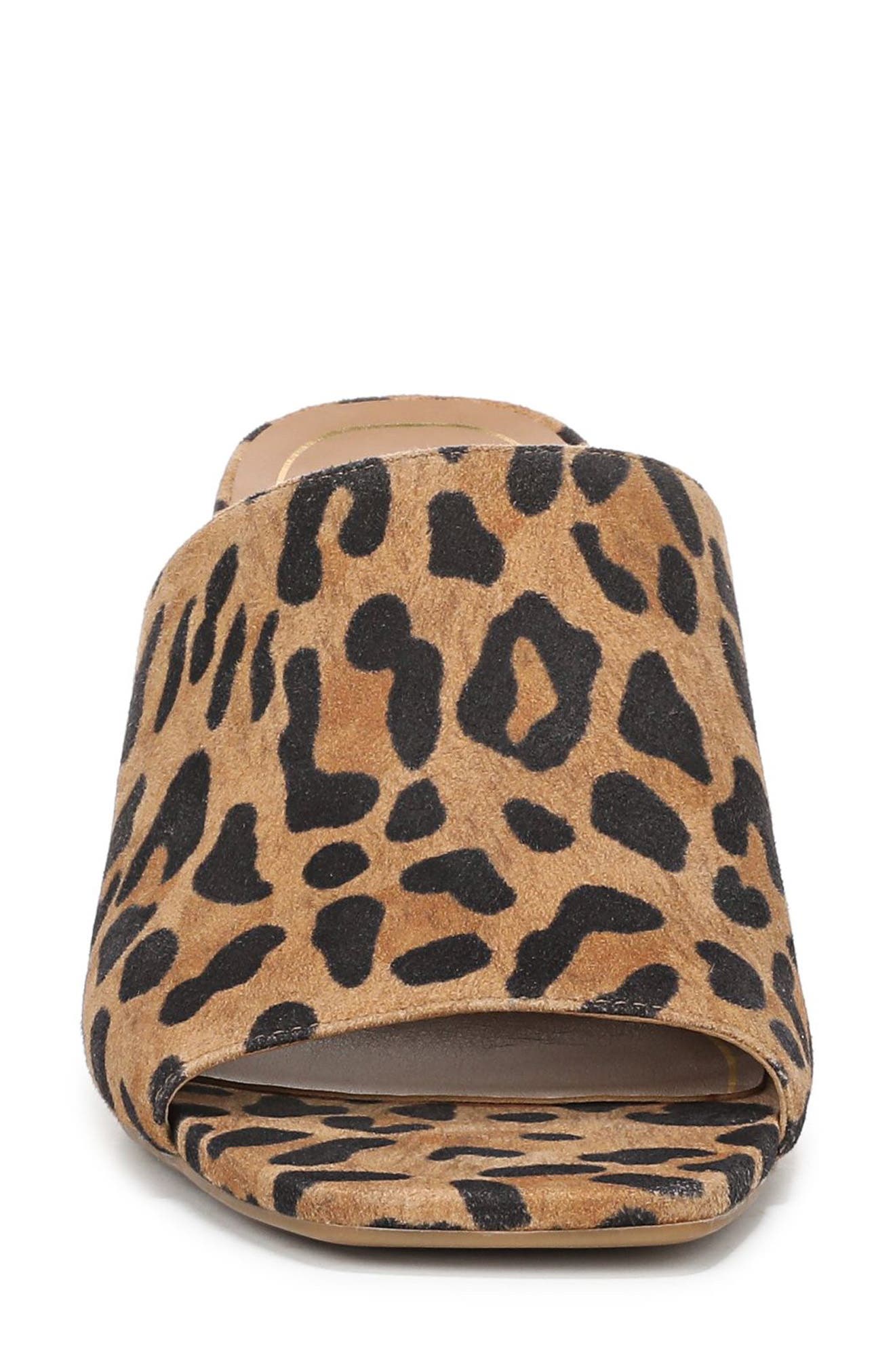 Vionic Charlie Slide Sandal, Alternate, color, Tan Leopard Haircalf