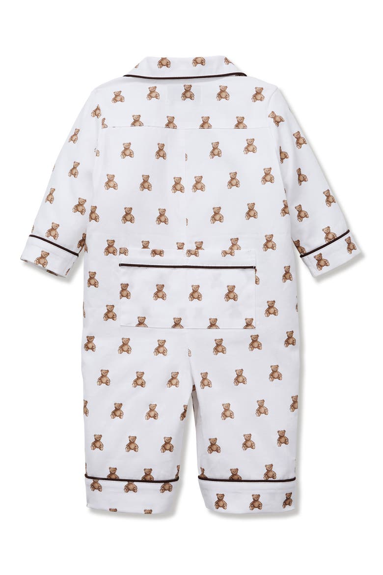Teddy Tales Classic Romper, Alternate, color, BROWN