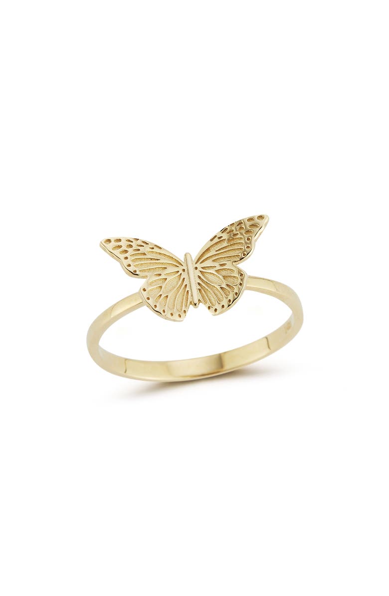 Ember Fine Jewelry 14K Gold Butterfly Ring, Main, color, 14K Gold