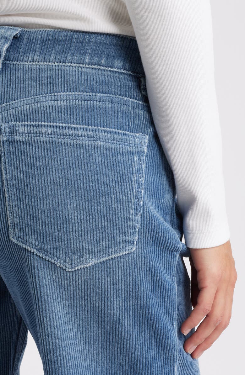 Wit & Wisdom Sam High Waist Wide Leg Corduroy Pants, Alternate, color, Washed Mid Blue