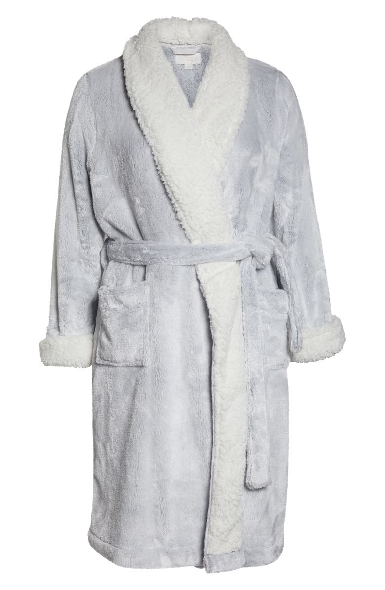 Nordstrom Lingerie Frosted Plush Robe, Alternate, color, 