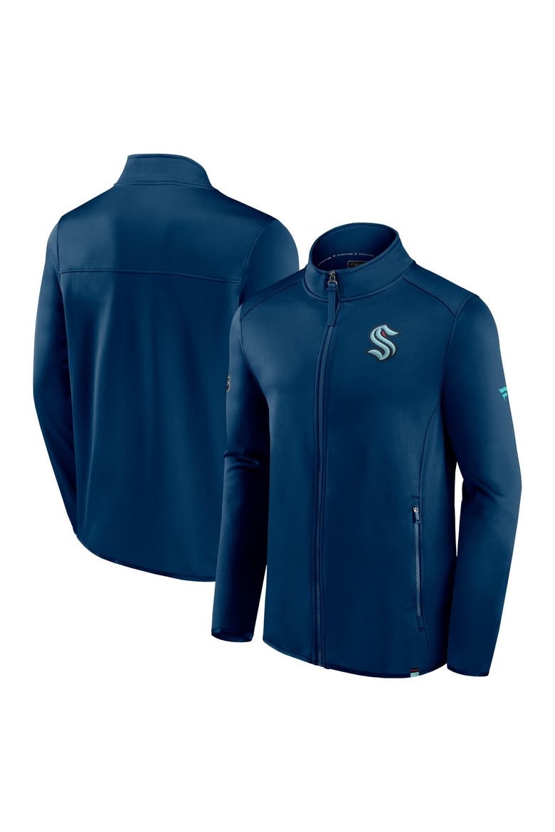Men's Fanatics Branded  Deep Sea Blue Seattle Kraken Authentic Pro Full-Zip Jacket, Main, color, Navy
