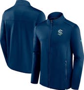 FANATICS Men's Fanatics Branded  Deep Sea Blue Seattle Kraken Authentic Pro Full-Zip Jacket