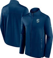 FANATICS Men's Fanatics Branded  Deep Sea Blue Seattle Kraken Authentic Pro Full-Zip Jacket