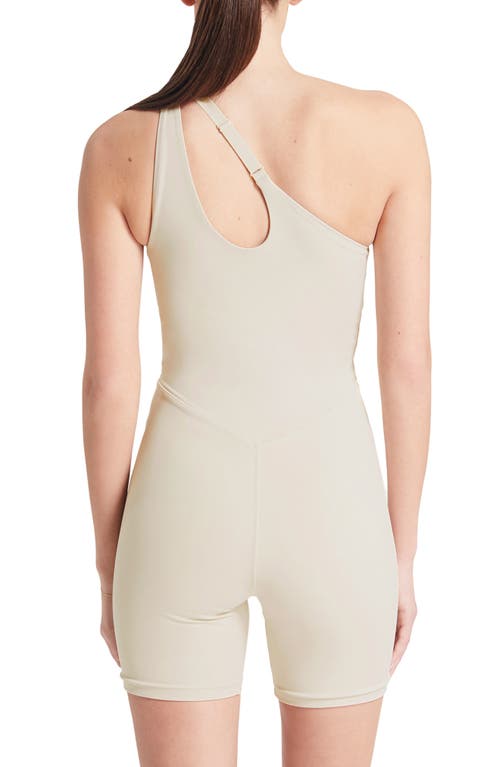 Bandier Asymmetric Tempo Romper In Pumice Stone