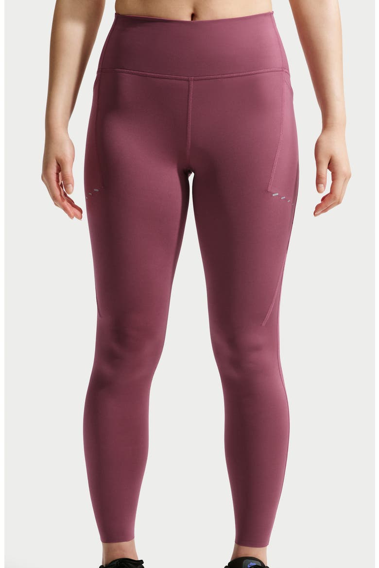 Swift High-Waisted Pocket 7/8 Running Leggings, Alternate, color, 654 PINK SMOKE