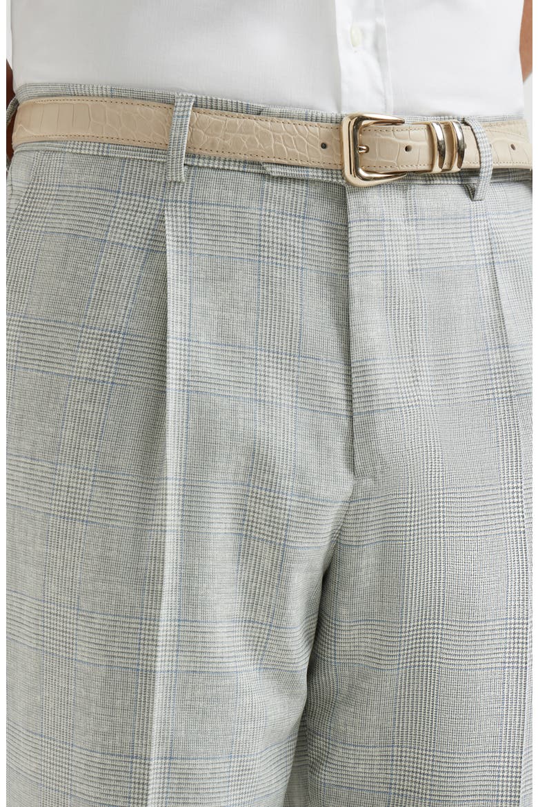 Prince of Wales trousers, Alternate, color, Pearl Grey
