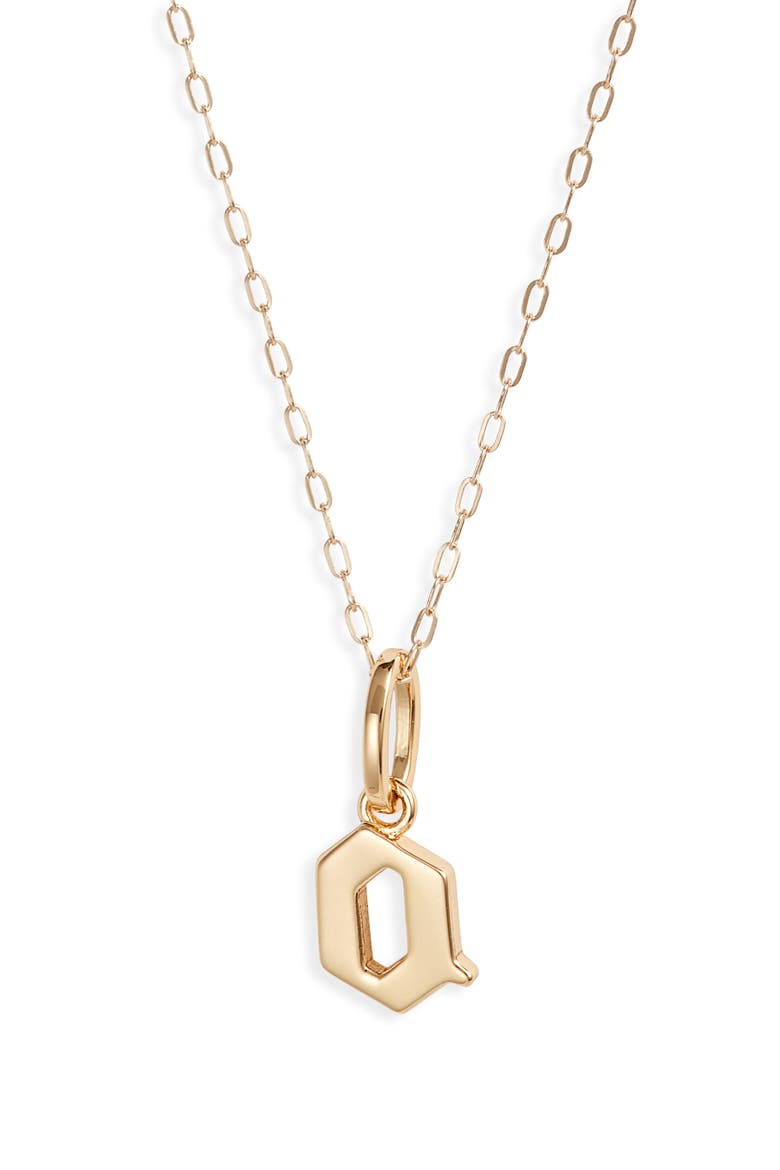 Sophie Customized Initial Pendant Necklace, Main, color, GOLD - O