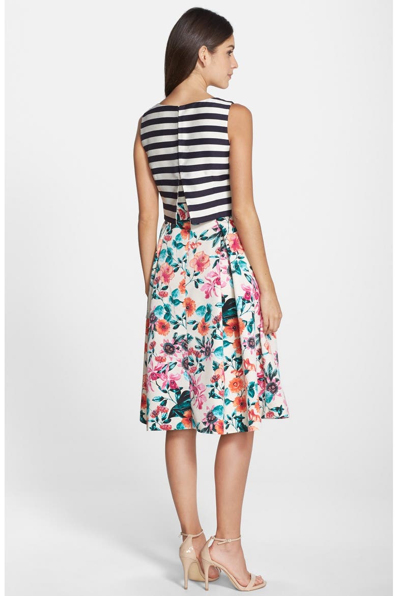 Mixed Print Popover Dress, Alternate, color, PRINT
