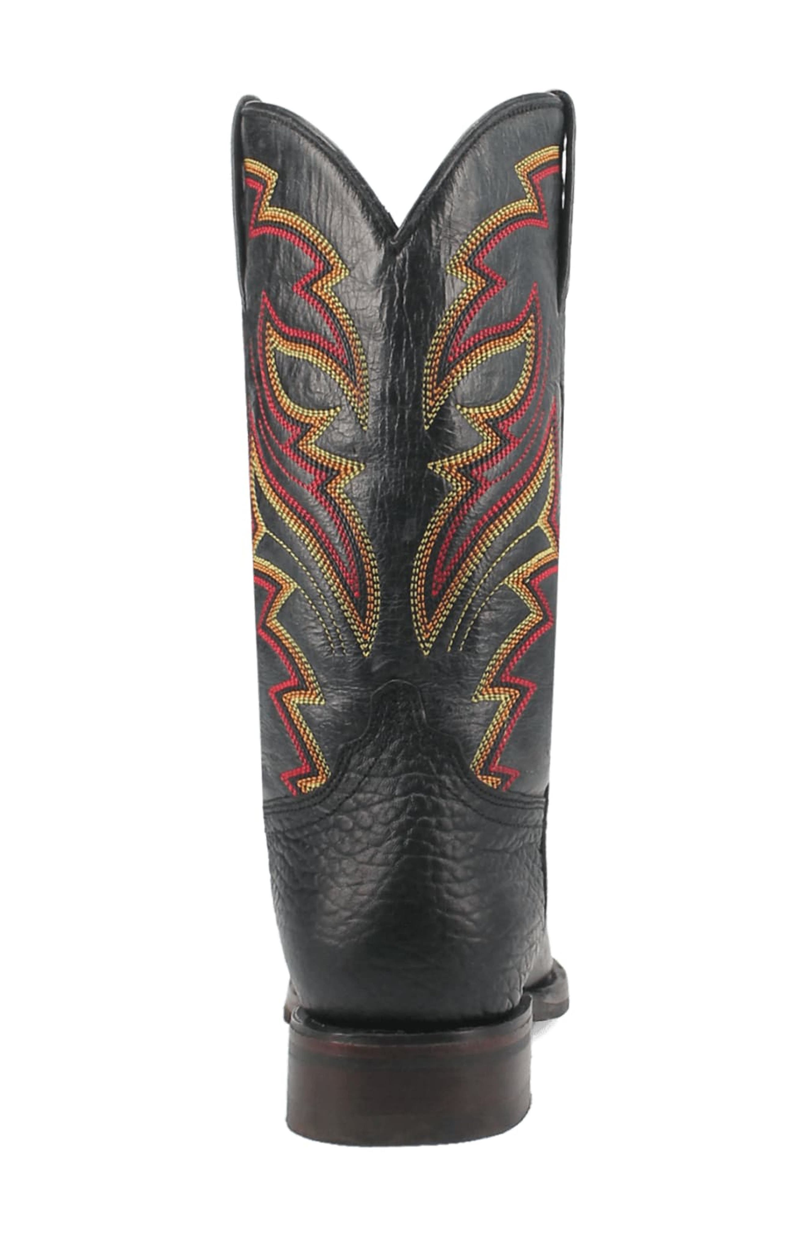 Dingo Young Gun Embroidered Cowboy Boot, Alternate, color, Black