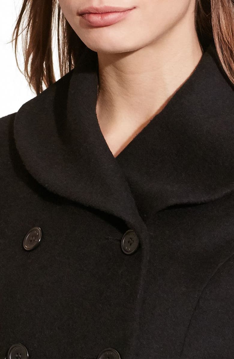 Lauren Ralph Lauren Fit & Flare Military Coat, Alternate, color, 