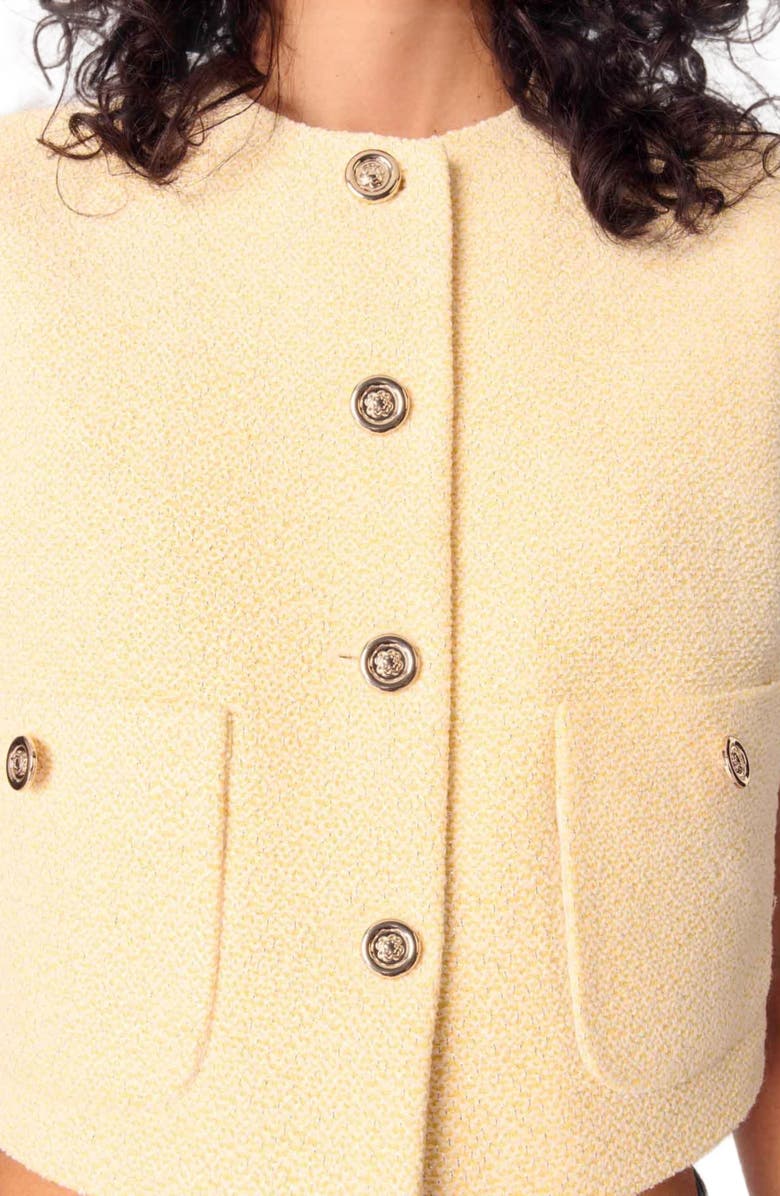 maje Tweed jacket, Alternate, color, 