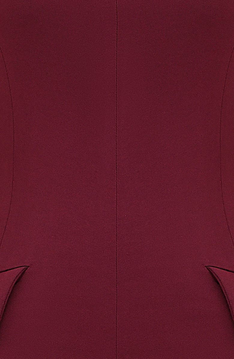 HOUSE OF CB Alia Mock Neck Body-Con Minidress, Alternate, color, Mulberry