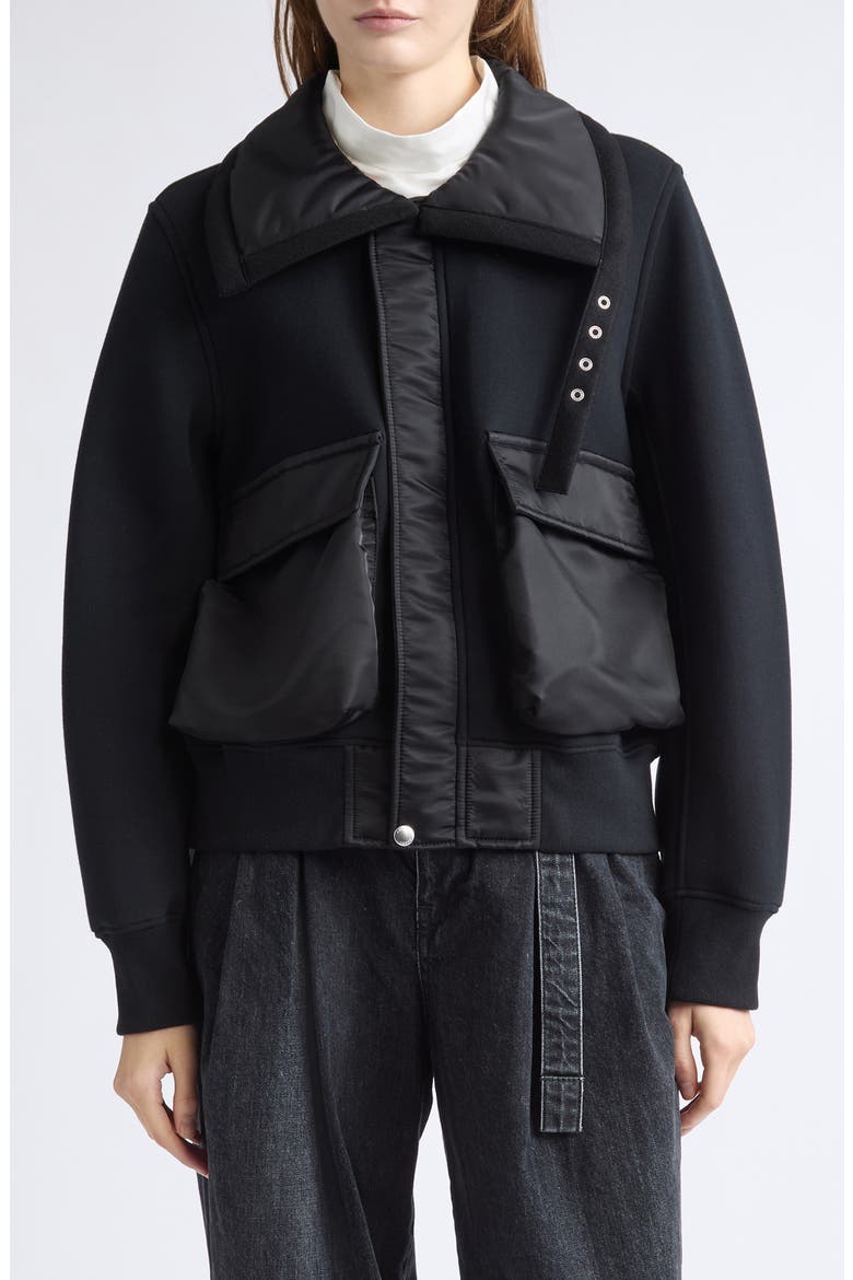 Sacai Sponge Sweat Blouson (Women) | Nordstrom