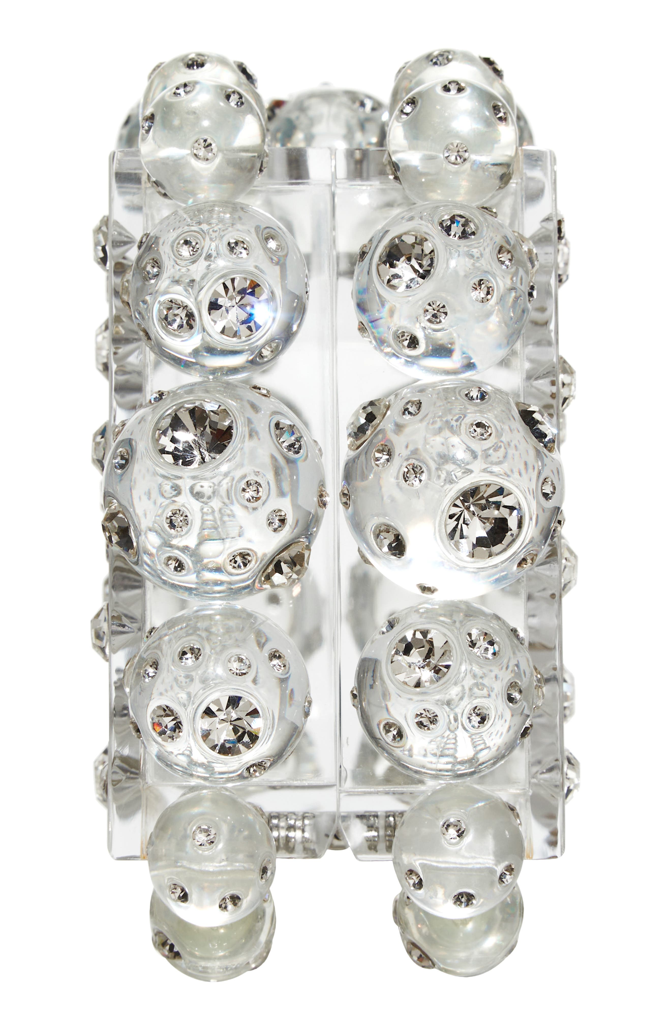 Cult Gaia Eos Embellished Acrylic Box Clutch, Alternate, color, 