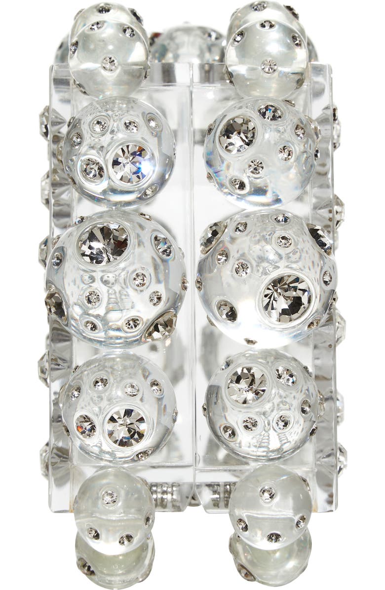 Cult Gaia Eos Embellished Acrylic Box Clutch, Alternate, color,