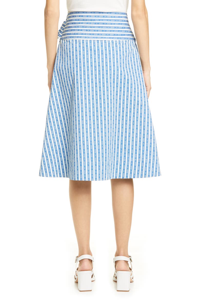 Gemini Link Stripe Wrap Skirt, Alternate, color, GEMINI LINK BLOOM STRIPE