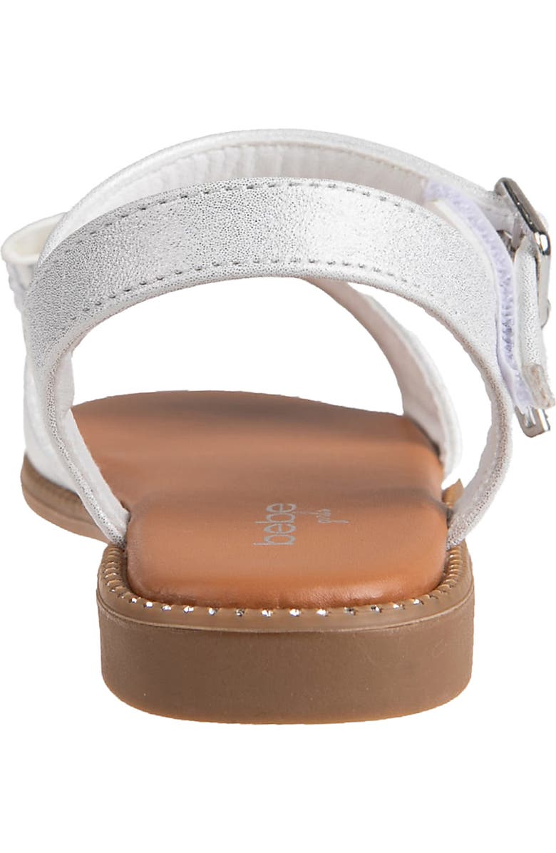 bebe Kids' Rhinestone Bow Sandal, Alternate, color,