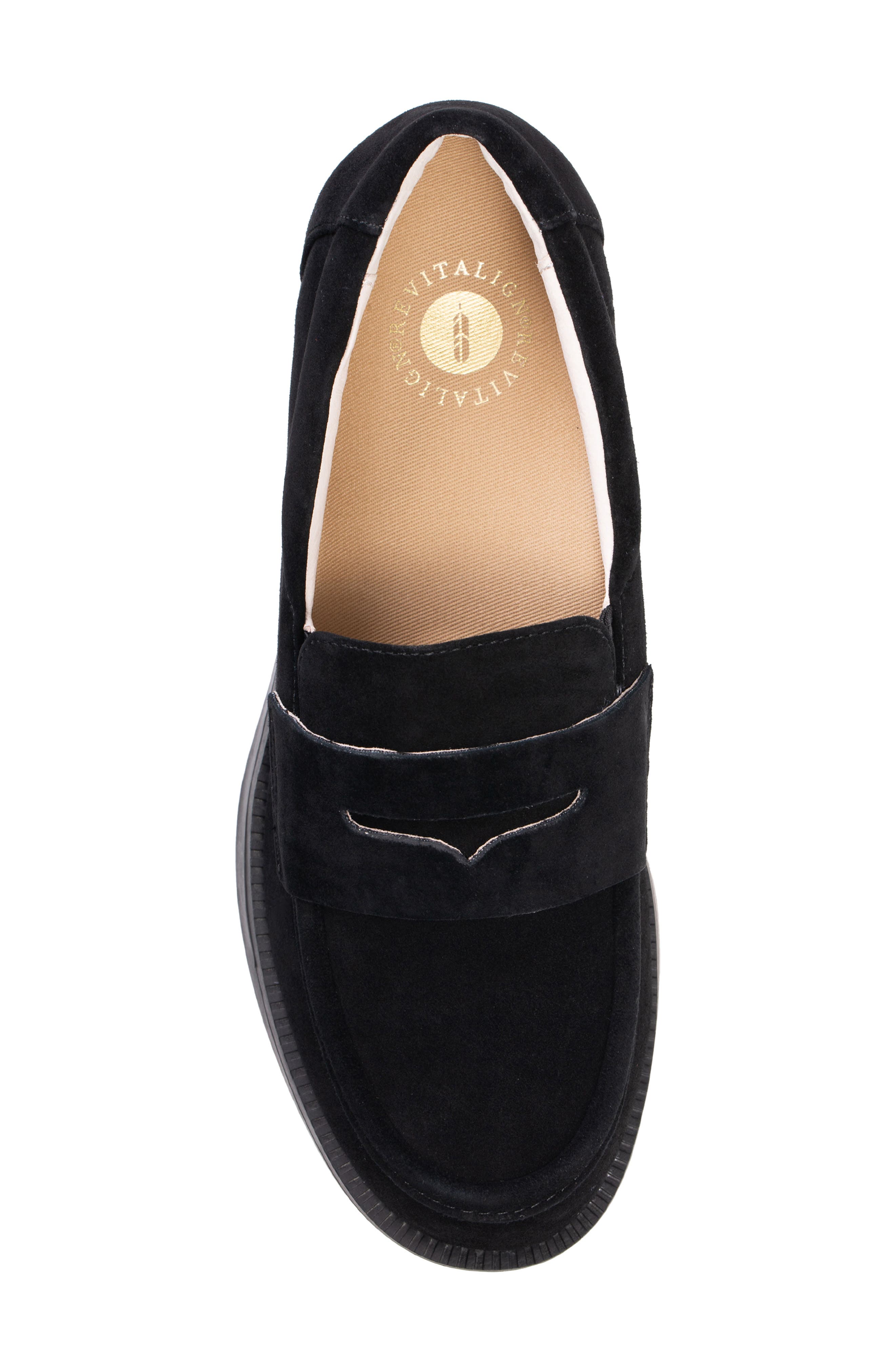Revitalign Laurel Penny Loafer, Alternate, color, Black