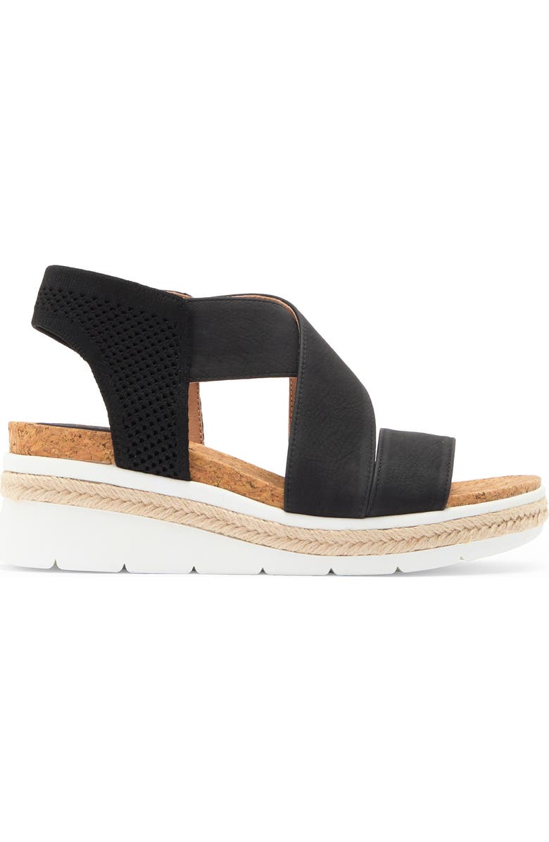 Adrienne Vittadini Carri Platform Wedge Sandal, Alternate, color,