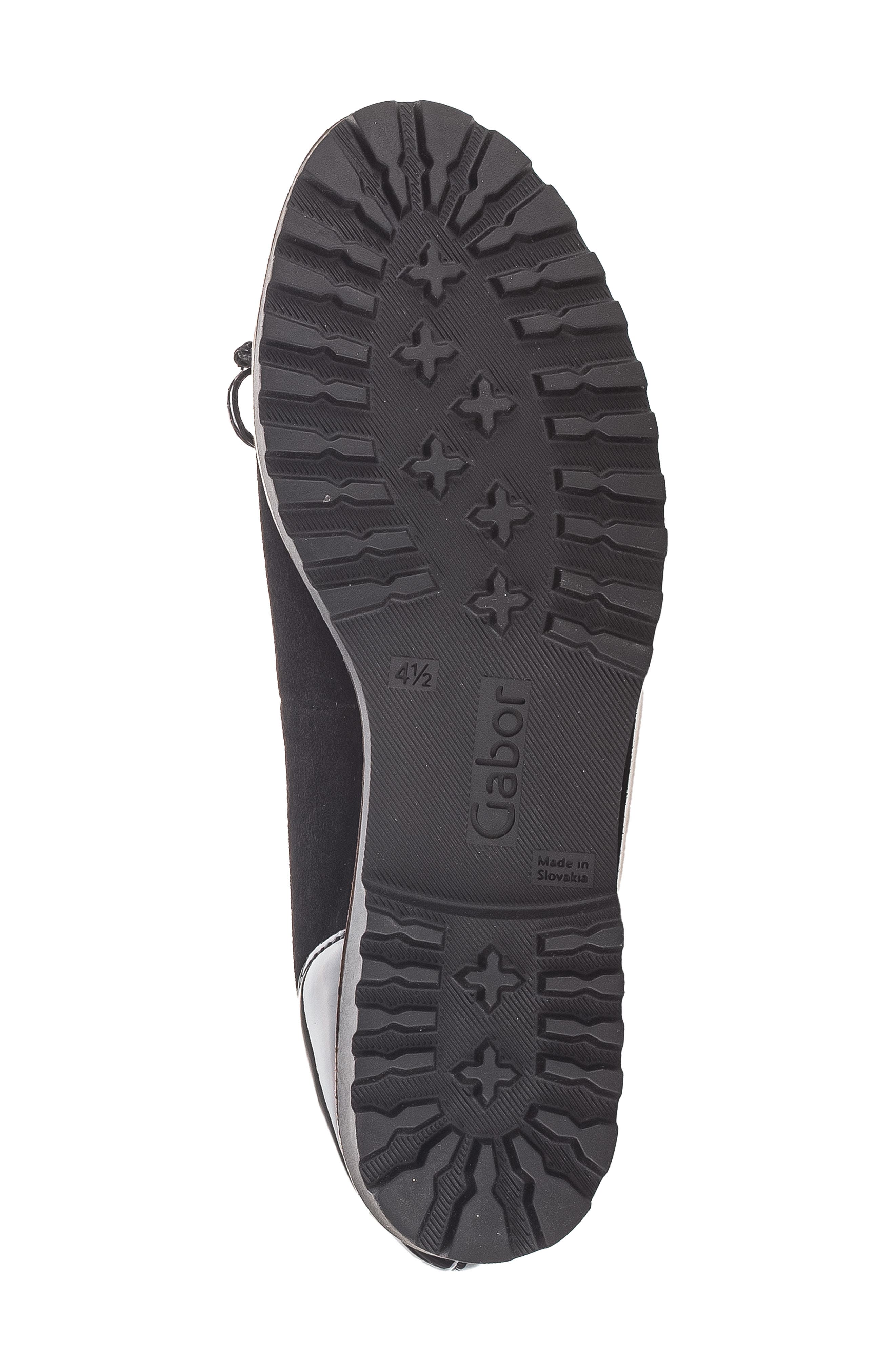 Gabor Patent Bow Flat, Alternate, color, Black