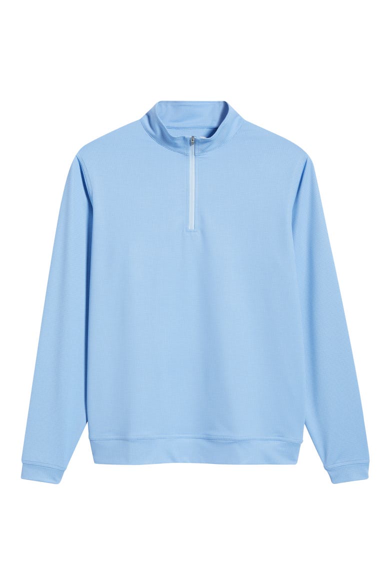 Perth Basketweave Quarter Zip Performance Sweatshirt, Alternate, color, COTTAGE BLUE