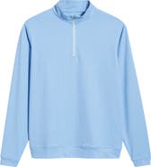 Peter Millar Perth Basketweave Quarter Zip Performance Sweatshirt