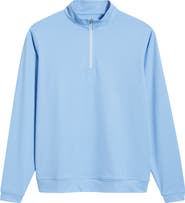 Peter Millar Perth Basketweave Quarter Zip Performance Sweatshirt