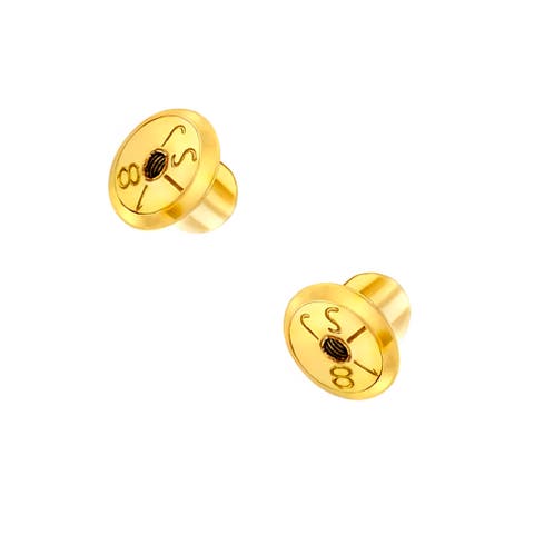 Yellow Gold Replacement Screw Backs