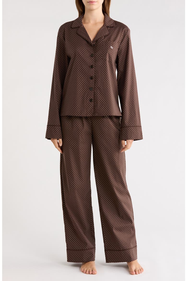 Coco Long Sleeve Pajamas, Main, color, PIN DOT