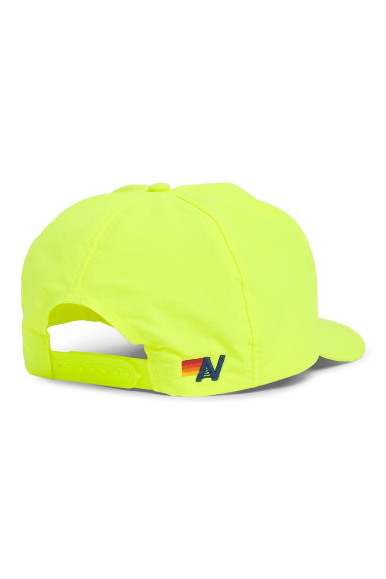 Logo Rainbow Baseball Cap, Alternate, color, NEON YELLOW