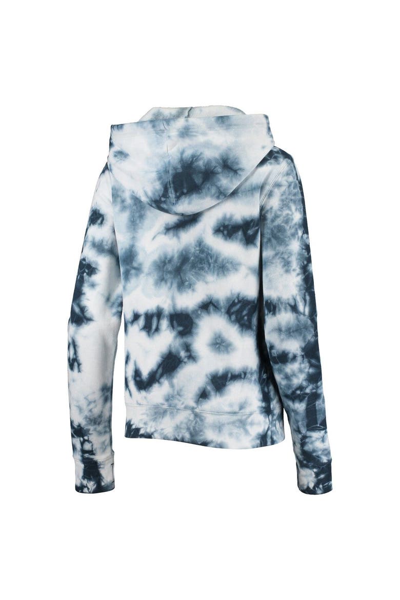 Women's New Era Navy Boston Red Sox Tie-Dye Fleece Full-Zip Hoodie, Alternate, color, Navy
