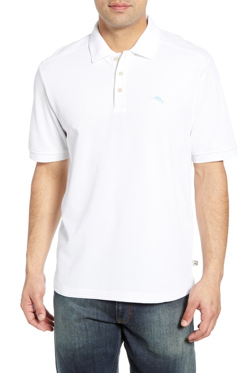 Tommy Bahama Emfielder 2.0 IslandZone<sup>®</sup> Performance Polo, Main, color, Bright White