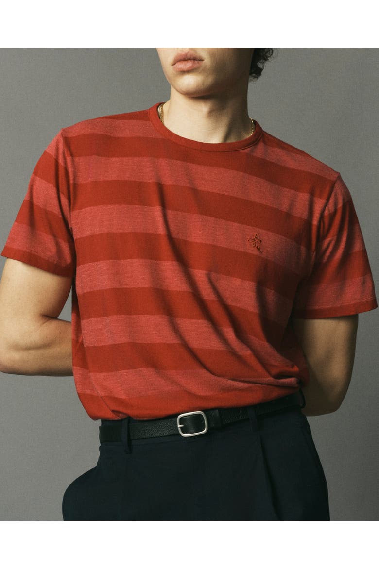 Kami Logo Tee Shirt, Alternate, color, Red Stripe