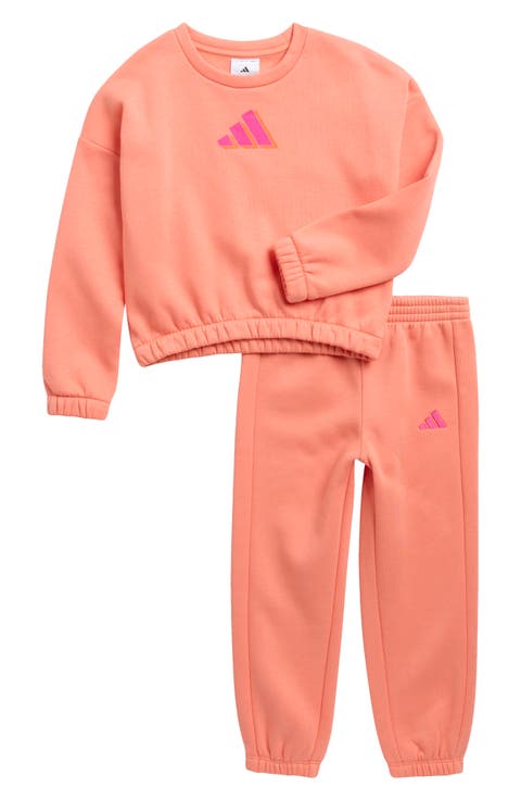 Kids' Logo Graphic Fleece Sweatshirt & Joggers Set (Toddler & Little Kid)