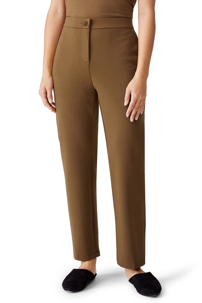 Slouchy Tencel® Lyocell Blend Ankle Pants, Main, color, HAZEL