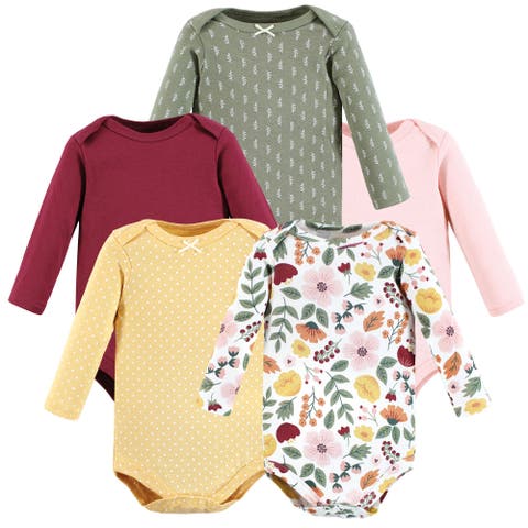 Everyday Long-Sleeve Cotton Bodysuits Bundle of 5 (Baby)