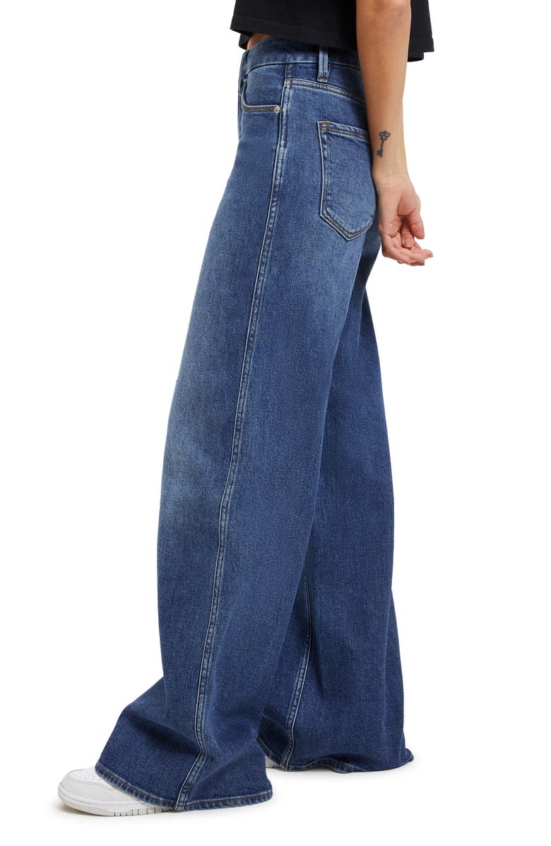 Good American Good Skate Wide Leg Jeans, Alternate, color,