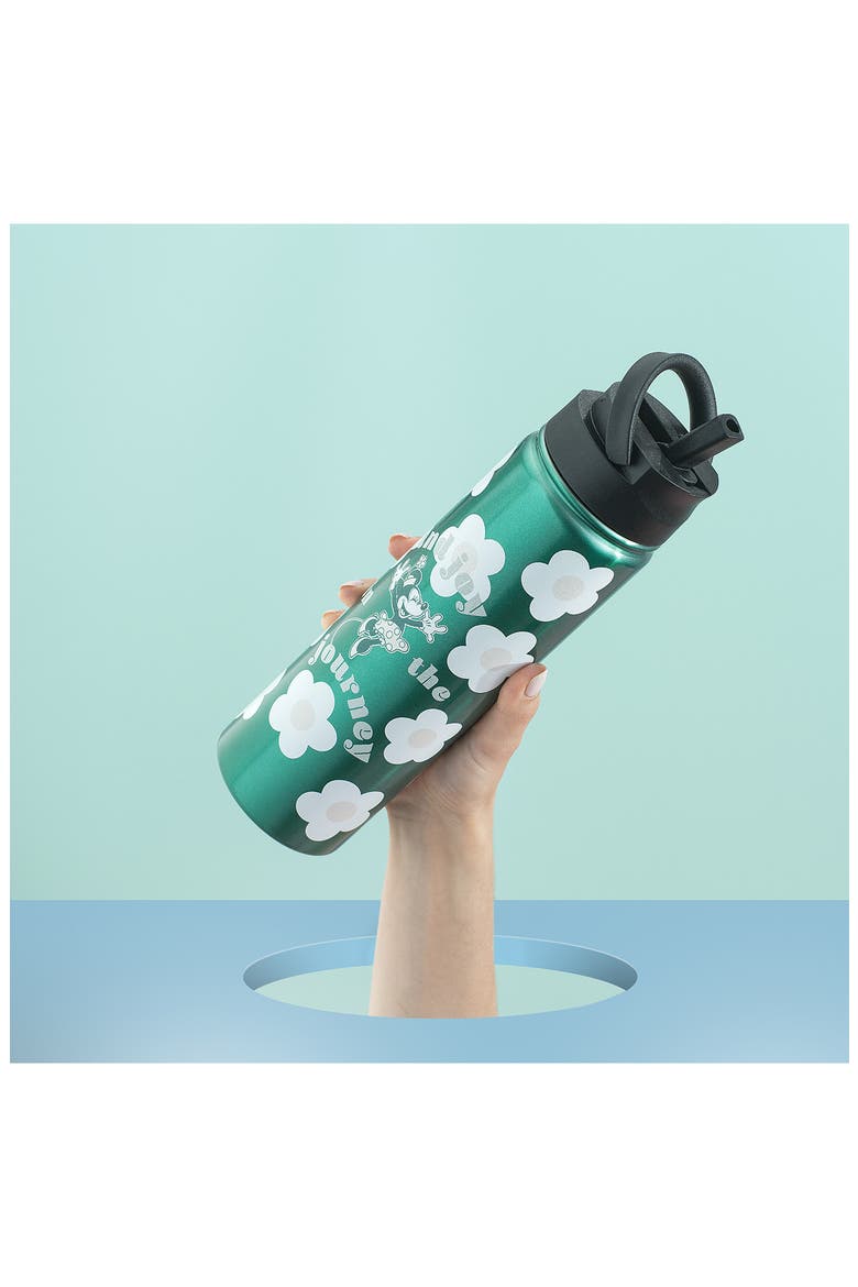Minnie Mouse 22-Ounce Stainless Steel Water Bottle, Alternate, color, GREEN