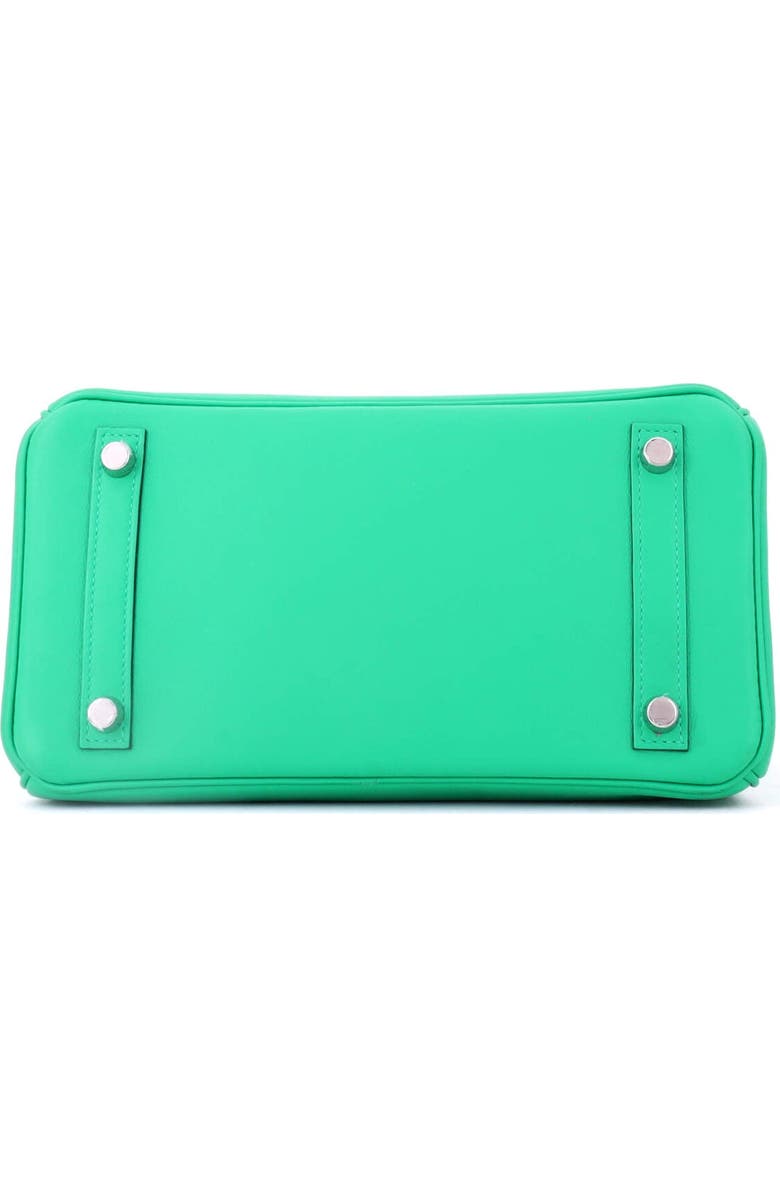 Pre-Owned Hermes Birkin Handbag Green Swift with Palladium Hardware 25, Alternate, color, Menthe