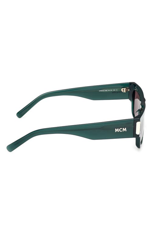 Mcm 54mm Polarized Rectangular Sunglasses In Green