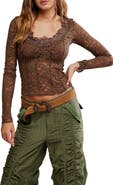 Free People All Night Long Lace Top