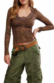 Free People All Night Long Lace Top