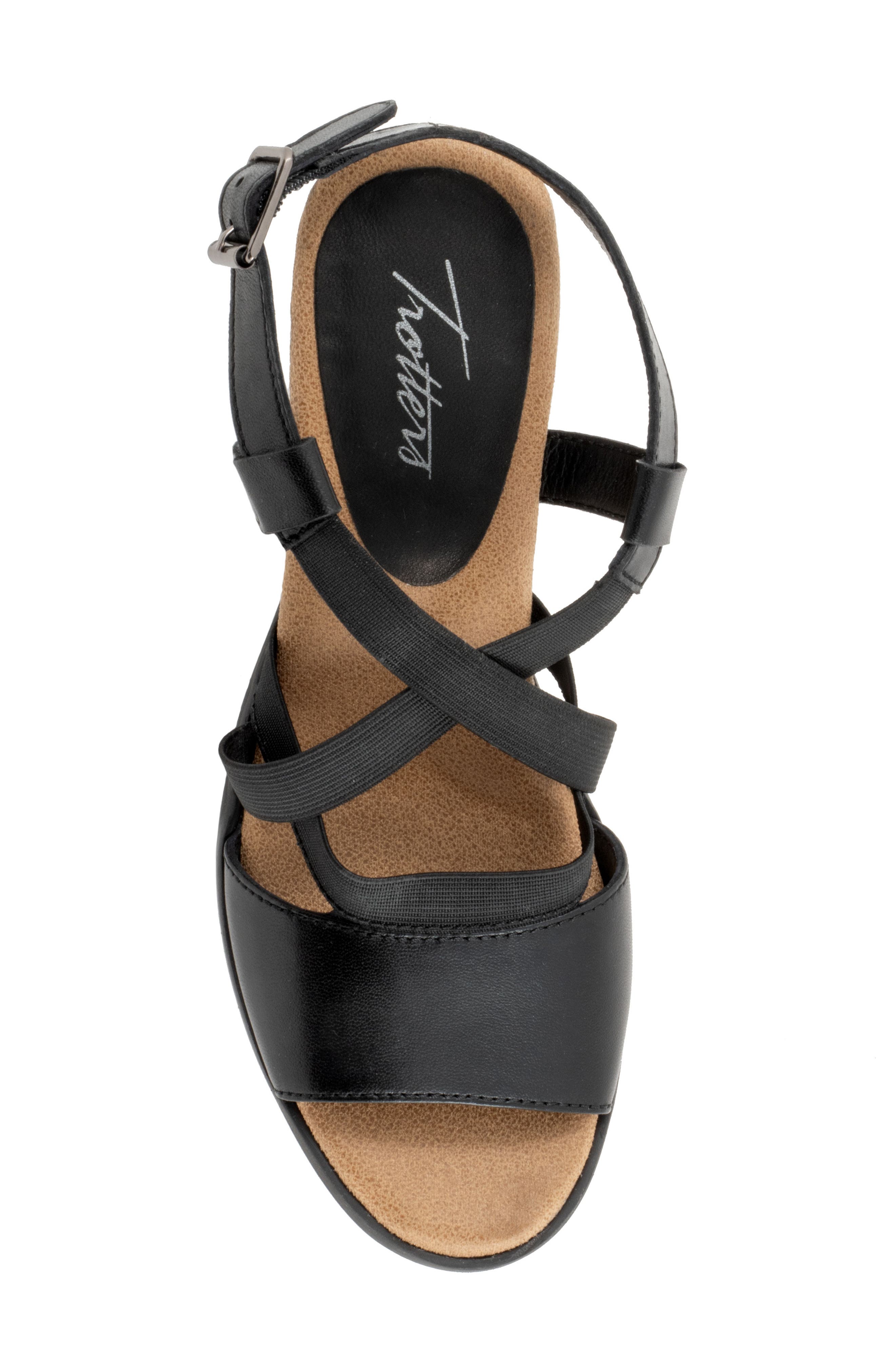 Trotters Meadow Ankle Strap Sandal, Alternate, color, Black