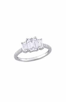DELMAR Dew Octagon Created Moissainte Ring
