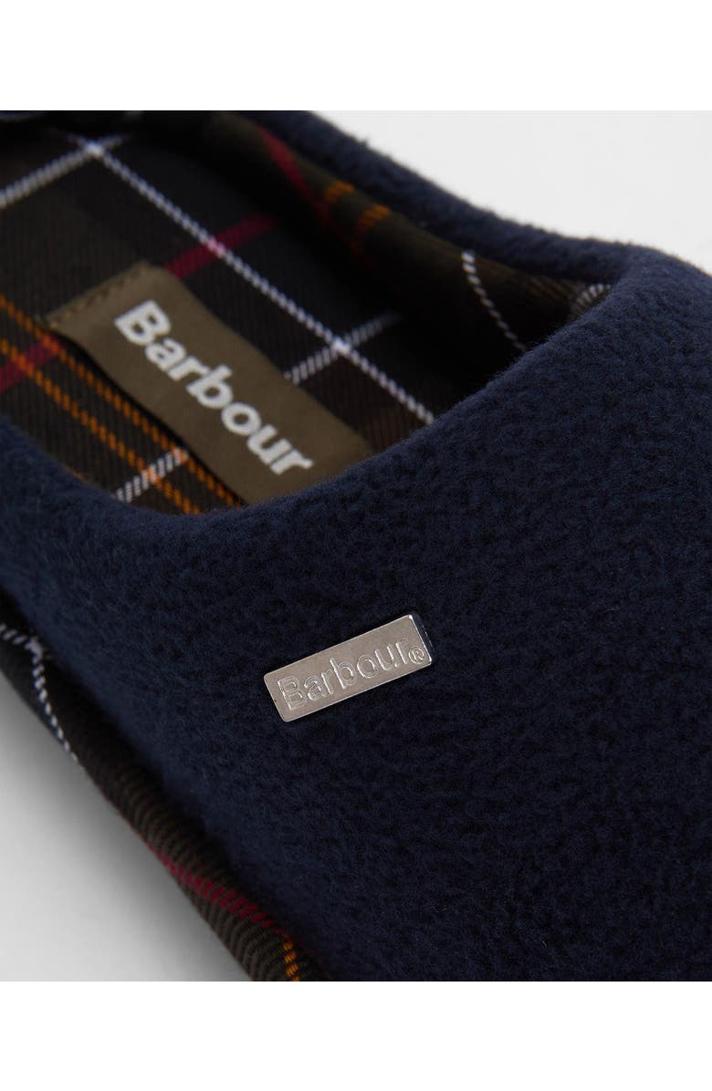 Barbour Hexham Fleece Slipper, Alternate, color, Navy
